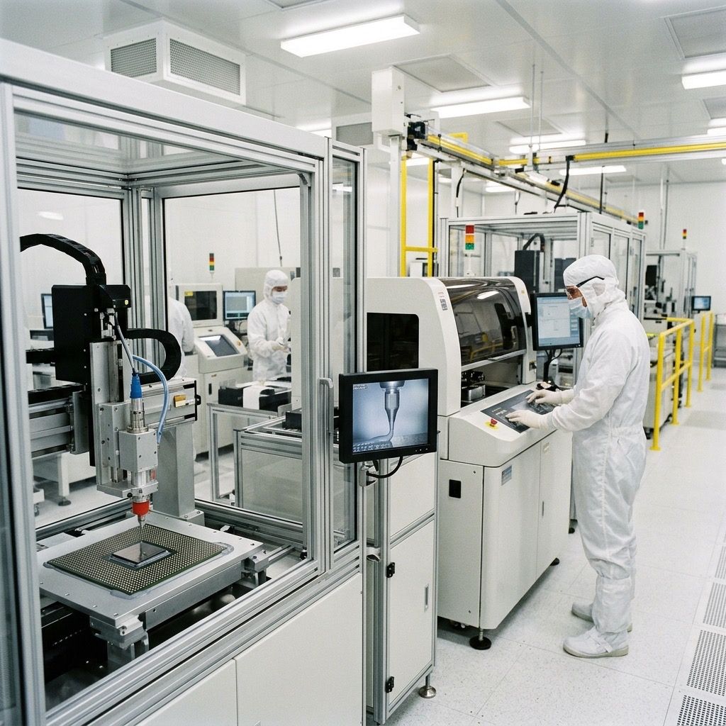 Semiconductor packaging cleanroom production line